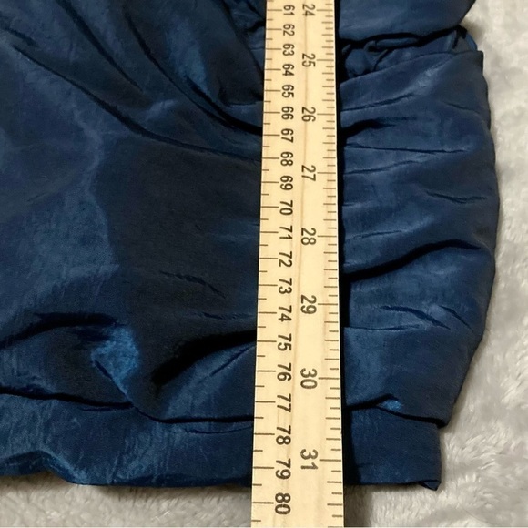 Vintage 80’s J. Gallery Giacca Metallic Blue Duck Down Filled Puffer Ski Jacket - Picture 11 of 11